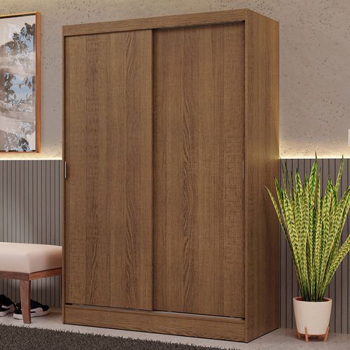 Guarda-Roupa Solteiro 2 Portas de Correr Rustic Max Madesa XP