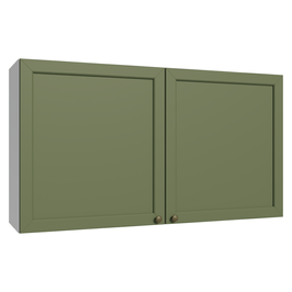 Armário Aéreo 120 cm 2 Portas Branco/Verde Vik Madesa