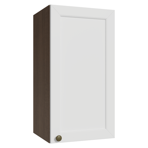 Armário Aéreo 35 cm 1 Porta Rustic/Branco Vik Madesa
