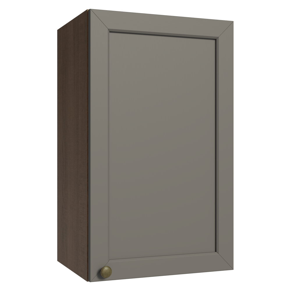 Armário Aéreo 40 cm 1 Porta Rustic/Cinza Vik Madesa