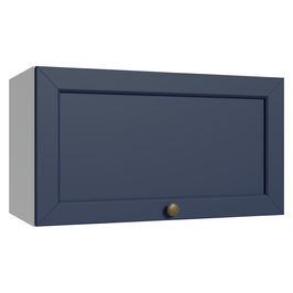 Armário Aéreo 60 cm 1 Porta Basculante Branco/Azul Vik Madesa