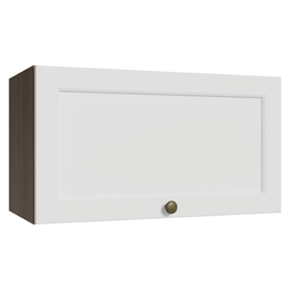 Armário Aéreo 60 cm 1 Porta Basculante Rustic/Branco Vik Madesa