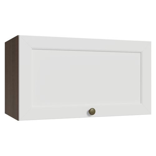 Armário Aéreo 60 cm 1 Porta Basculante Rustic/Branco Vik Madesa