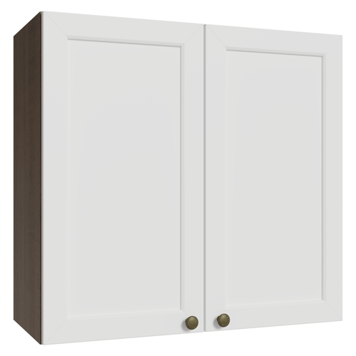 Armário Aéreo 70 cm 2 Portas Rustic/Branco Vik Madesa