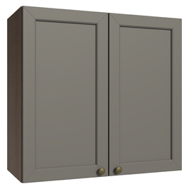 Armário Aéreo 70 cm 2 Portas Rustic/Cinza Vik Madesa