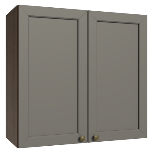 Armário Aéreo 70 cm 2 Portas Rustic/Cinza Vik Madesa