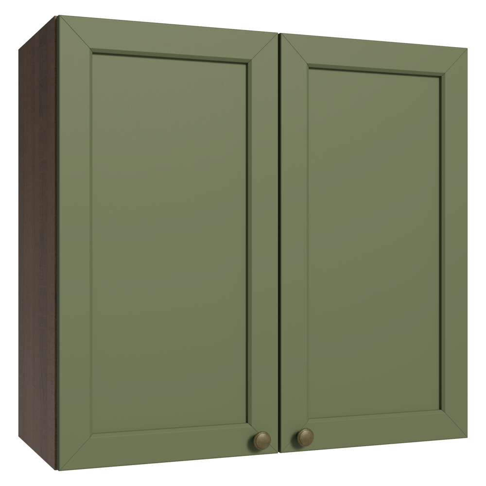 Armário Aéreo 70 cm 2 Portas Rustic/Verde Vik Madesa