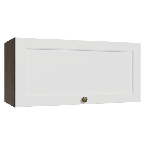 Armário Aéreo 70 cm 1 Porta Basculante Rustic/Branco Vik Madesa