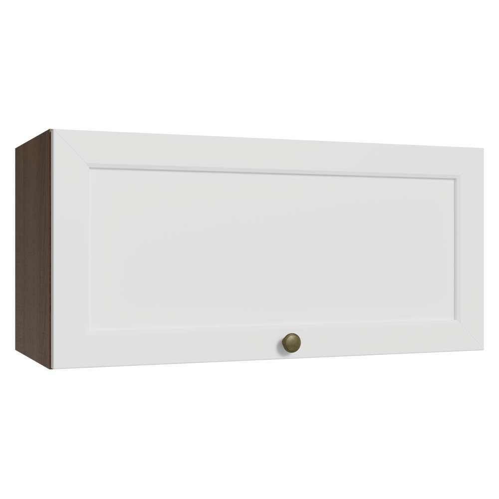 Armário Aéreo 70 cm 1 Porta Basculante Rustic/Branco Vik Madesa