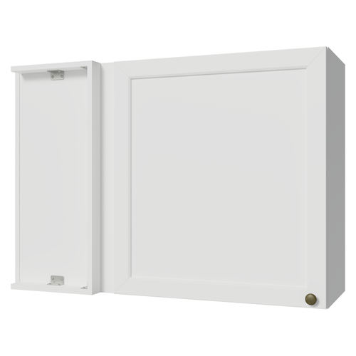 Armário Aéreo de Canto 1 Porta Branco Vik Madesa