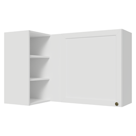 Armário Aéreo de Canto Para Linha 60 cm de Profundidade Branco Vik Madesa