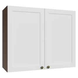 Armário Aéreo 80 cm 2 Portas Rustic/Branco Vik Madesa