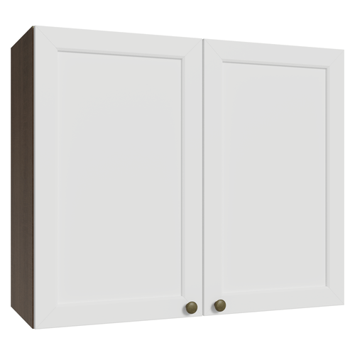Armário Aéreo 80 cm 2 Portas Rustic/Branco Vik Madesa