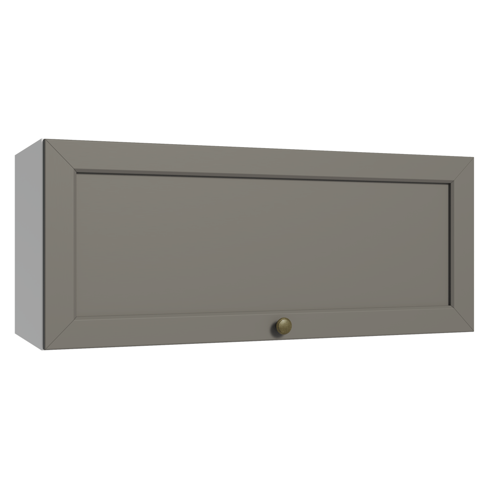 Armário Aéreo 80 cm 1 Porta Basculante Branco/Cinza Vik Madesa