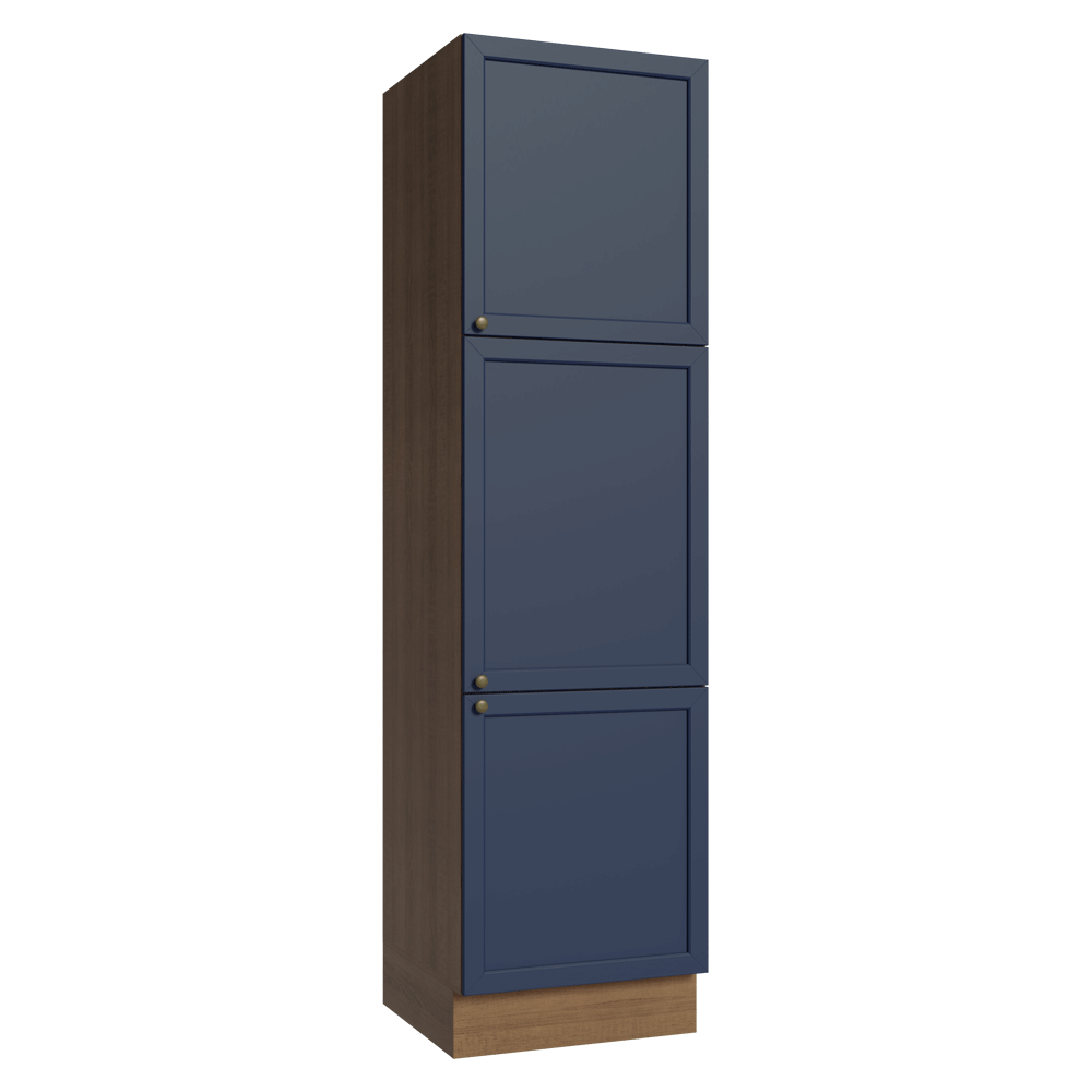 Paneleiro 60 x 60 cm 3 Portas Rustic/Azul Vik Madesa