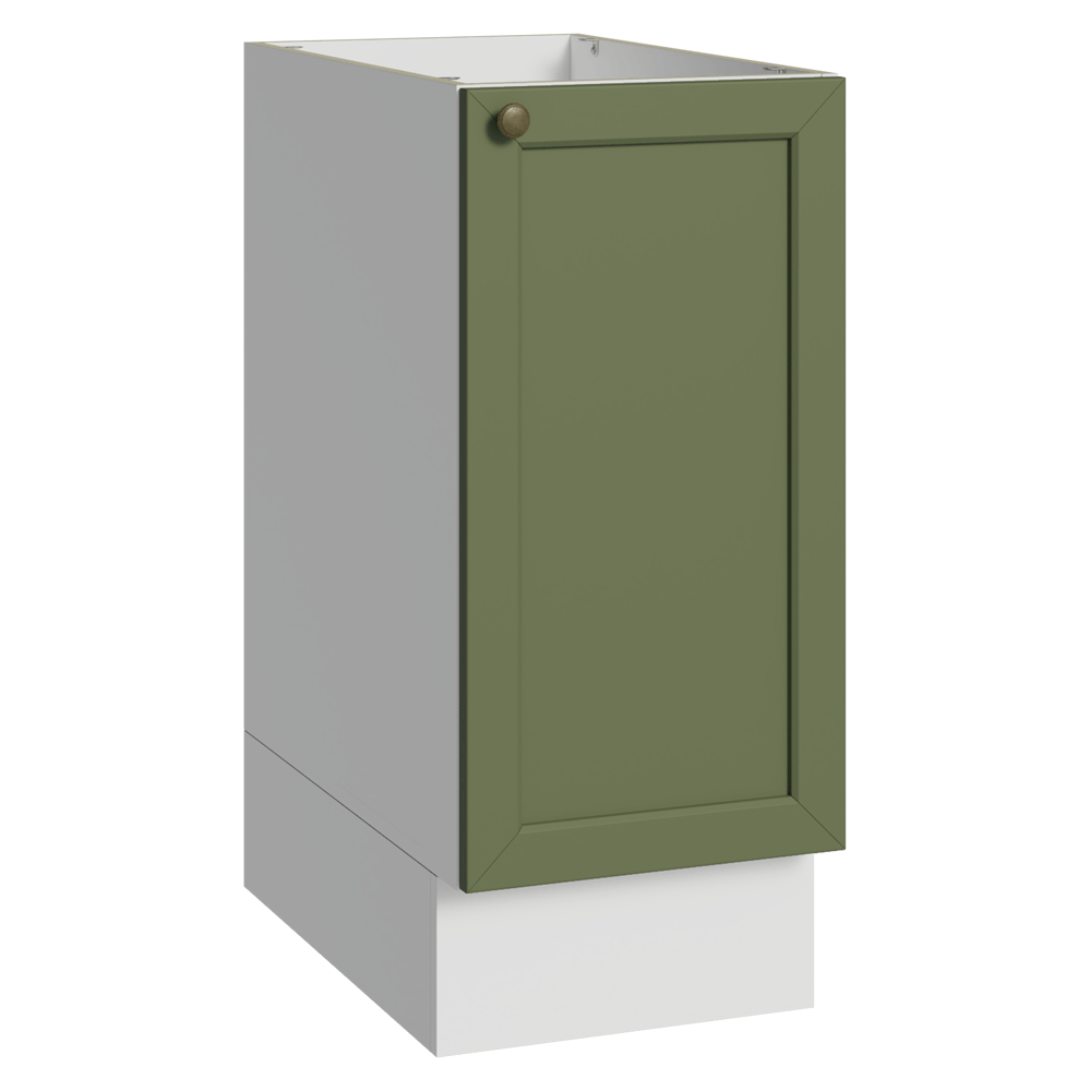 Balcão de Cozinha 35 x 60 cm 1 Porta (Sem Tampo) Branco/verde Vik Madesa