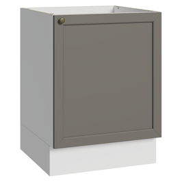 Balcão de Cozinha 60 x 60 cm 1 Porta (Sem Tampo) Branco/Cinza Vik Madesa