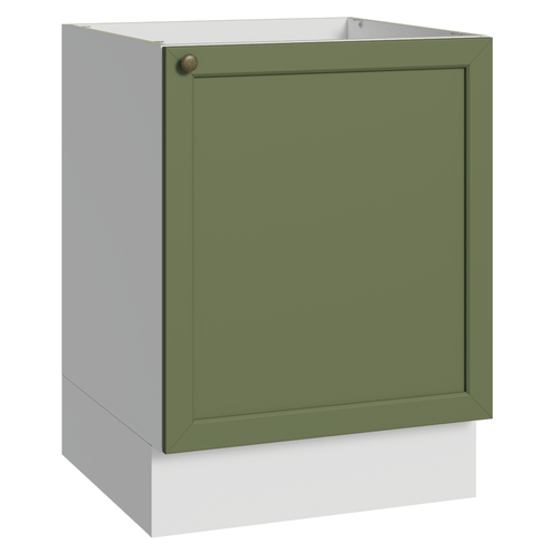 Balcão de Cozinha 60 x 60 cm 1 Porta (Sem Tampo) Branco/Verde Vik Madesa