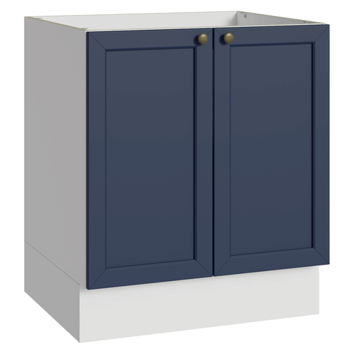 Balcão de Cozinha 70 x 60 cm 2 Portas (Sem Tampo) Branco/Azul Vik Madesa
