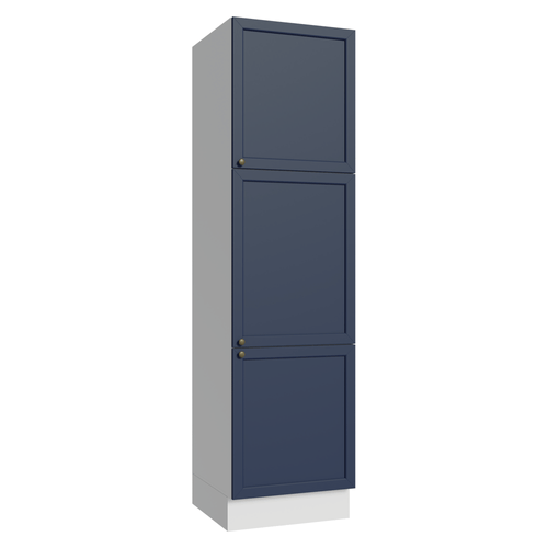 Paneleiro 60 cm 3 Portas Branco/Azul Vik Madesa