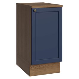 Balcão de Cozinha 40 cm 1 Porta Rustic/Azul Vik Madesa