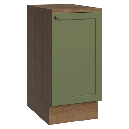 Balcão de Cozinha 40 cm 1 Porta Rustic/Verde Vik Madesa - Madesa