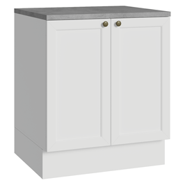 Balcão de Cozinha 70 cm 2 Portas Branco Vik Madesa