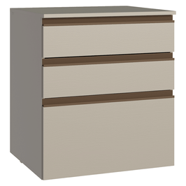 Balcão de Cozinha 60 cm 3 Gavetas Suspenso Crema Nice Madesa