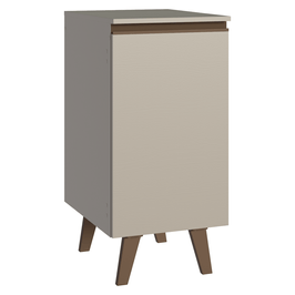 Balcão de Cozinha 40 cm 1 Porta Com Pés Crema Nice Madesa