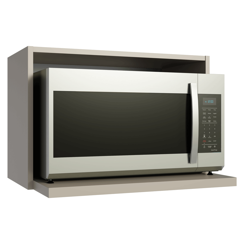 Armário Aéreo 60 cm Nicho para Microondas e Forno Elétrico Crema Nice Madesa