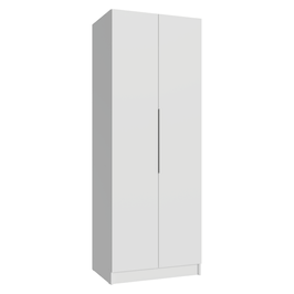 Guarda-Roupa Modulado 2 Portas 4 Prateleiras 1 Cabideiro Branco Neo Madesa