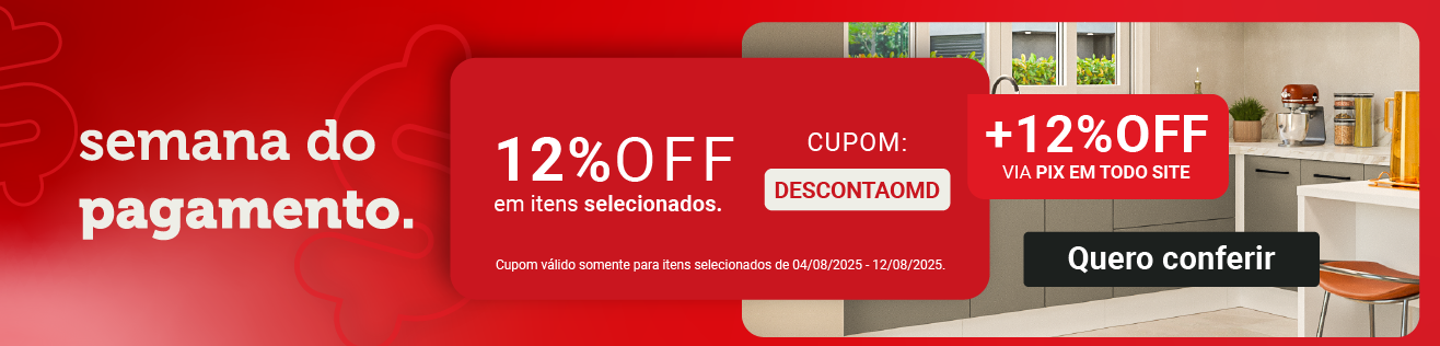 Semana do Pagamento - Cupom: DESCONTAOMD 12% OFF + 12% no PIX