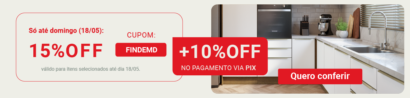 Cupom: FINDEMD 15% OFF