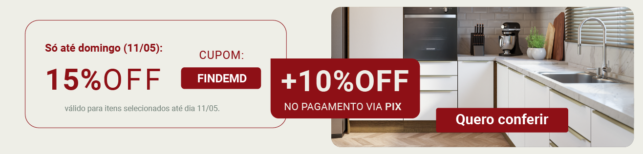 Cupom: FINDEMD 15% OFF